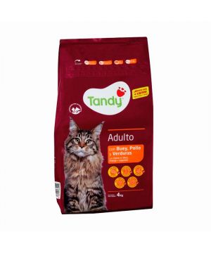 Alimento Tandy Gatos Con Buey Pollo Y Verduras 4 Kilos