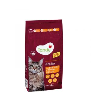 Alimento Tandy Gatos Con Buey-Pollo-Verduras 1,5 Kilos