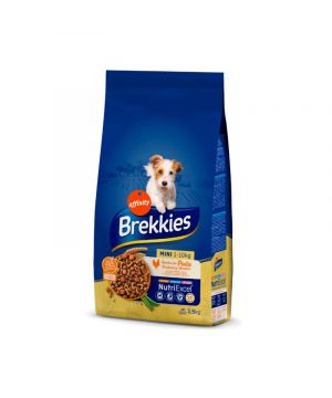 Alimento Brekkies Dog Mini Pollo Y Cereales 1,5 Kilos