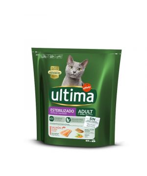 Alimento Ultima Cat Esterilizado Salmon 800 Grs