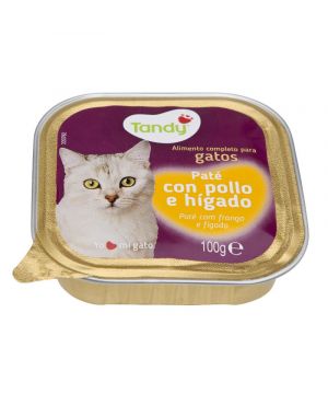 Alimento Tandy Gato Con Pollo E Higado Tarrina 100 Grs