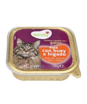 Alimento Tandy Gato Pate Con Buey E Higado Tarr.100Grs