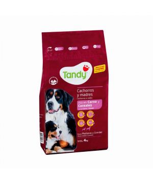 Alimento Tandy Perro Cachorro Y Madres Carne Y Cereales 4 Kg