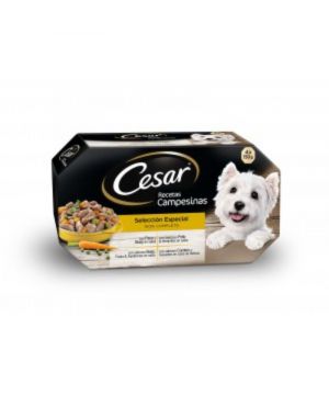 Alimento Cesar Receta Campesina Pack 4 Unds 600 Grs.