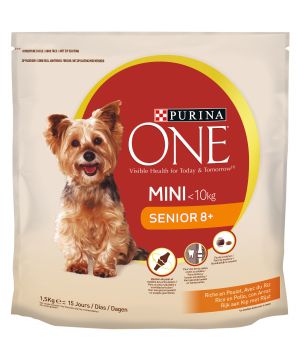 Alimento One Dog Mini Senior Pollo & Arroz P.s. 1,5 Kg