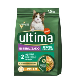 Alimento Ultima Cat Esterilizado Tracto Urinario Pollo 1,5Kg