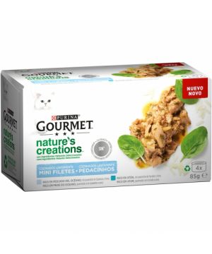 Alim.purina Gourmet Nature's Creations Filet.pescad.p-4x85gr