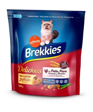 Alimento Gato Brekkies Delicious Ave 900 Grs