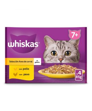 Alimento Whiskas Seleccion Aves P-4X85 Gr