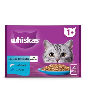 Alimento Whiskas Seleccion Pescado G.h. P-4X85 Gr