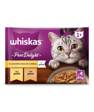 Alimento Whiskas Pure Delight Aves G.h. P-4 X 85 Grs.