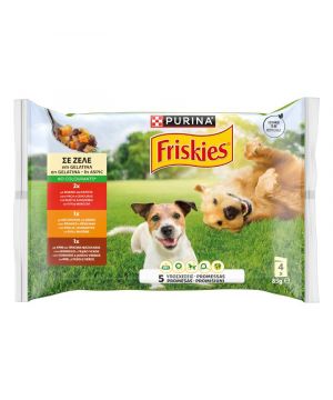 Alim.friskies Perro Humedo Multipack Gelatina 4 Und X 85 Gr