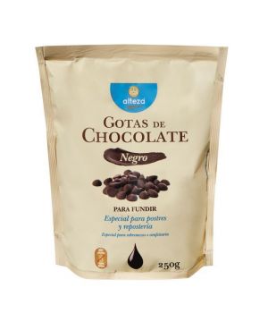 Gotas Alteza Chocolate Negro Para Fundir 250 Grs.