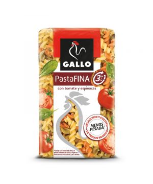 Pasta Gallo Helices Vegetales Fina 400 Grs