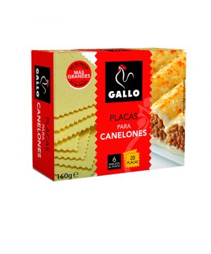 Pasta Gallo Placas Para Canelones 160 Grs