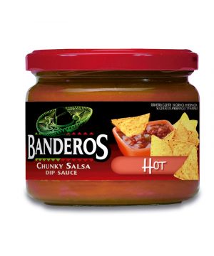 Salsa Banderos Chunky Hot 300 Grs