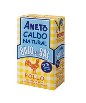 Caldo Aneto Pollo Bajo En Sal Brik 1 Litro