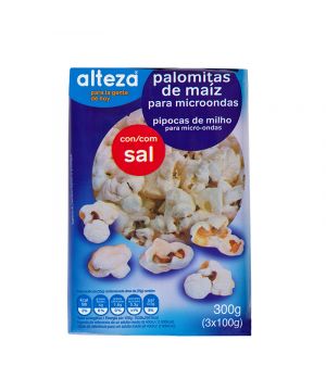 Palomita Alteza Microondas Con Sal Pack 3 Unds X 90 Gr.