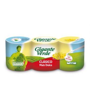 Maiz Gigante Verde Clasico Pack 3 Ud X 160 Gr., 420 Gr. P.e.