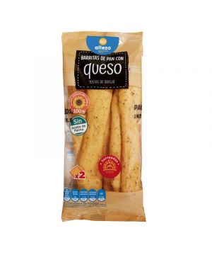 Barrita Alteza Pan Con Queso 2 Undsx75 Gramos