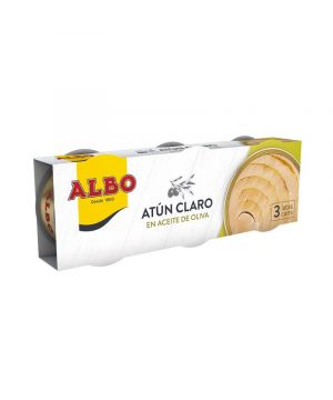 Atun Albo Claro Aceite Oliva Pack 3 Und X 65 Gr. 144 Gr.p.e.