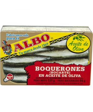 Bocartes Albo En Aceite De Oliva Ol-120, 84 Gr. P.e.