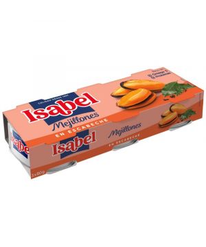 Mejillon Isabel Escabeche Ro-85 Pack-3X43 Gr. P.e.