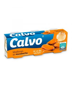 Mejillon Calvo Escabeche Pack 3 Undx80 Grs. 120 Gr.p.esc.