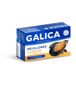 Mejillon Galica En Escabeche 8/12, Ol 120 69 Gr.,P.e.