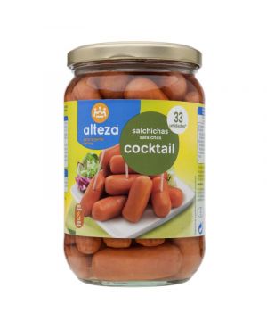 Salchicha Alteza Cocktail Tarro 650 Gr., 450 Gr., P.e.