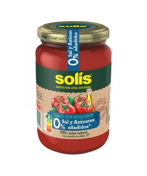 Tomate Solis Estilo Casero 0% Sal Y Azucares Cristal 350 Gr.