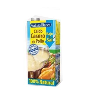 Caldo Gallina Blanca Casero Pollo Bajo En Sal 100% Natural L