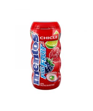 Chicle Mentos Gum Fruta Bote 30 Grs Und