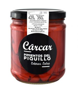 Pimiento Carcar Piquillo Extra Fco.15/22 425 Gr., 350Gr P.e.