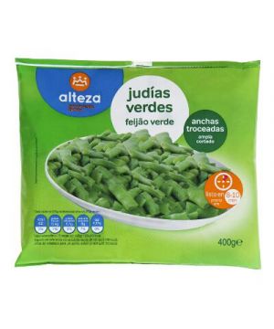 Judia Alteza Verde Ancha Troceada 400 Grs