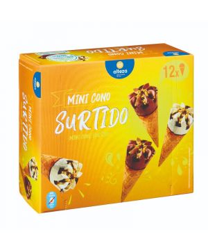 Helado Alteza Mini Conos Surtidos Pack 12 Unds X 17,5 Grs