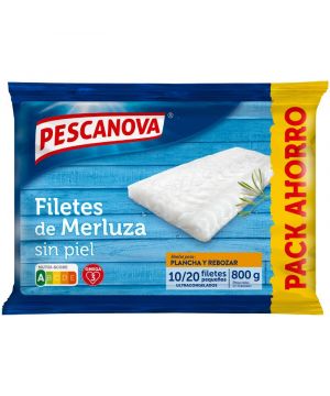 Filete De Merluza Sin Piel Pescanova 800 Grs.
