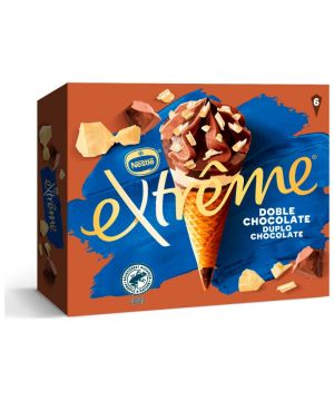 Helado Nestle Extreme Doble Chocolate 6X120Ml. 504 Grs.