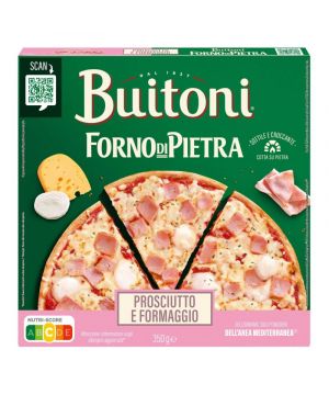 Pizza Buitoni Forno Pietra Jamon Y Queso 350 Grs