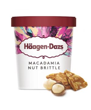 Helado Häagen-Dazs Tarrina Vainilla C/Nueces Macadamia 424Gr