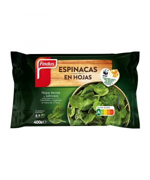 Espinaca Findus En Hojas 400 Grs