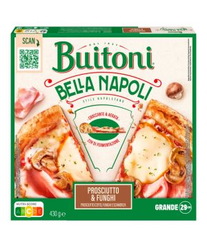 Pizza Buitoni Bella Napoli Prosciutto Funghi 430 Grs