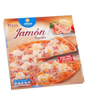 Pizza Alteza Jamon/queso Congelada Masa Fina 350 Grs