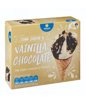 Helado Alteza Cono Vainilla-chocolate Pack 6 Und. X 70,30 Gr