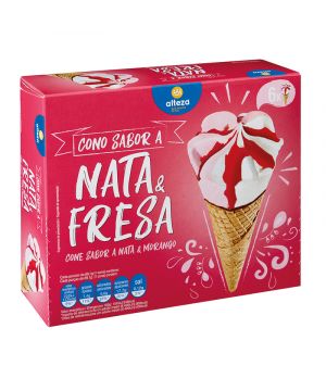 Helado Alteza Cono Nata-Fresa Pack 6 Und. X 69,10 Gr.