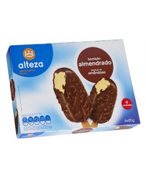 Helado Alteza Bombon Almendrado Pack 4 Unds X 85 Grs