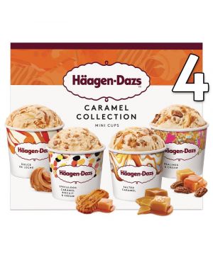 Helado Häagen-Dazs Minicups Caramel Collection P-4 Und 355Gr