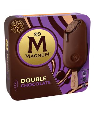 Helado Frigo Magnum Double Chocolate Pack 3 Unds 294 Grs