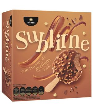 Helado Alteza Sublime Trocitos De Avellana 4x51 Grs