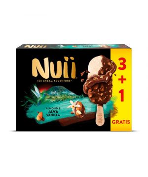 Helado Nuii Almendrado Vainilla Java 90ml 3+1 Gratis, 322 Gr